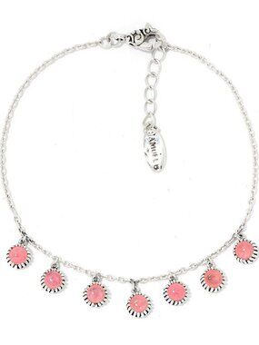 SAMUEL B. Pink Rhodochrosite and Sterling Silver Station Bracelet